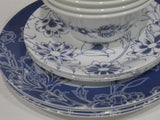 Corelle Signature INDIGO BLOOMS Choose: 11" Dinner OR 8.5 Lunch PLATE *Dark Blue Floral