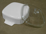 ❤️ 3-pc CORNINGWARE 1-Qt CASSEROLE & COVERS A-1-B Pyroceram Winter Frost White