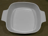 ❤️ 3-pc CORNINGWARE 1-Qt CASSEROLE & COVERS A-1-B Pyroceram Winter Frost White