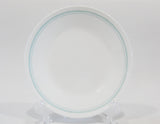 1 Corelle DELANO 6 3/4" BREAD PLATE Dessert *AQUA Blue Sea Mist Pale Green Bands