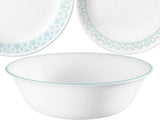 1 *New Corelle DELANO 18-oz SOUP CEREAL BOWL *Aqua Blue Sea Mist Pale Green Rim