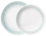 1 Corelle DELANO *Choose: DINNER or LUNCH PLATE *Aqua Blue Sea Mist Pale Green / Arched Spanish Tiles
