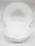❤️ NEW Corelle DELANO 2-Qt SERVING BOWL 10.25" Aqua Blue Sea Mist Green Rim