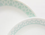 1 Corelle DELANO *Choose: DINNER or LUNCH PLATE *Aqua Blue Sea Mist Pale Green / Arched Spanish Tiles