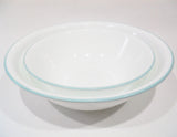❤️ NEW Corelle DELANO 2-Qt SERVING BOWL 10.25" Aqua Blue Sea Mist Green Rim