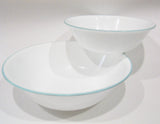 ❤️ NEW Corelle DELANO 2-Qt SERVING BOWL 10.25" Aqua Blue Sea Mist Green Rim