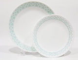 1 Corelle DELANO *Choose: DINNER or LUNCH PLATE *Aqua Blue Sea Mist Pale Green / Arched Spanish Tiles