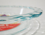 New PYREX Easy Grab CLEAR GLASS 11-1/4" Scalloped Rim PIE PLATE Quiche Multi Dish