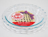 New PYREX Easy Grab CLEAR GLASS 11-1/4" Scalloped Rim PIE PLATE Quiche Multi Dish