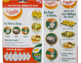 6 EGGIES Hard Boiled Cookers + Bonus Separator *No Shell to Peel Deviled Eggs