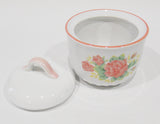 Corelle Coordinates ELEGANT ROSE Pink Floral SUGAR BOWL & LID Stoneware China