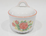 Corelle Coordinates ELEGANT ROSE Pink Floral SUGAR BOWL & LID Stoneware China