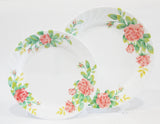 *NEW Corelle ELEGANT ROSE *Choose: 10 1/4" DINNER or 9" LUNCH Salad PLATE Pink Floral