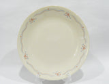 ❤️ EUC Corelle ENGLISH BREAKFAST 8 1/2 LUNCH PLATE Sandstone Pink Roses Blue Ribbon