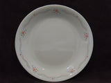 ❤️ EUC Corelle ENGLISH BREAKFAST 8 1/2 LUNCH PLATE Sandstone Pink Roses Blue Ribbon