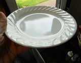 ❤️ VGC CORELLE White Swirled ENHANCEMENTS 7.25" BREAD PLATE Dessert Salad