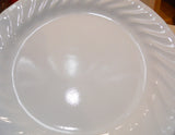 ❤️ VGC CORELLE White Swirled ENHANCEMENTS 7.25" BREAD PLATE Dessert Salad
