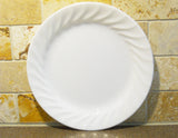 ❤️ NRM CORELLE Impressions ENHANCEMENTS 7.25" BREAD Dessert PLATE *White Swirls