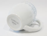 ❤️ 1 Corelle Signature EVENING LATTICE 13-oz Porcelain MUG CUP Gray Blue Diamonds