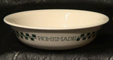 1 Corelle FARM FRESH Fruit Sandstone 10-oz DESSERT BOWL Green Gingham JAM Jelly