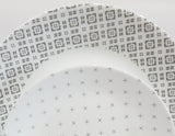 Corelle FARMSTEAD GRAY *Choose: 11" DINNER or 8 1/2" LUNCH PLATE *Grey Farmhouse Curtains