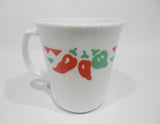 ❤️ NEW Corelle FIESTA 9-oz CUP MUG Coffee Tea Vitrelle Glass *Red Green Chili Peppers