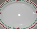 ❤️ EUC Corelle by Corning FIESTA OVAL SERVING PLATTER Plate *Red Hot Chili Pepper