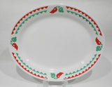 ❤️ EUC Corelle by Corning FIESTA OVAL SERVING PLATTER Plate *Red Hot Chili Pepper
