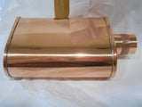 *New JACOB BROMWELL 9-oz VERMONTER FLASK 4 x 3 Screw Top Authentic Pure Copper