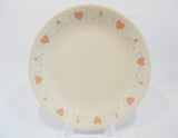 1 Corelle Sandstone FOREVER YOURS 10 1/4" DINNER PLATE Pink Hearts & Floral