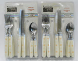 ❤️ 24-pc Corelle FOREVER YOURS FLATWARE SET Regent Sheffield Forks Knives Spoons