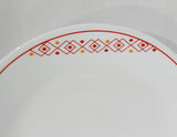❤️ Corelle FUSION CHILI RED 10 1/4" DINNER or 8 1/2" LUNCH PLATE *Inspired by Folk Art patterns