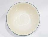 Corelle GARDEN HOME 1-Qt SERVING BOWL Vegetable Salad Sandstone Green Rim