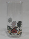1 NEW Corelle GARDEN HOME 16-oz GLASS Cooler Tumbler Birdhouses Blackbirds & Ivy