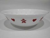 ❤️ Corelle GINGERBREAD MEN & HEARTS 1-Qt SERVING BOWL Christmas Valentines
