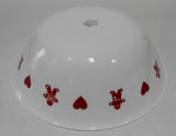 ❤️ Corelle GINGERBREAD MEN & HEARTS 1-Qt SERVING BOWL Christmas Valentines