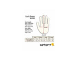 Men's CARHARTT INSULATED GLOVES Cowhide Leather Suede THINSULATE Work Farm Hands