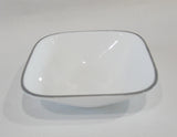 Corelle GRAY GREY RIM Square 10-oz DESSERT BOWL Fruit Sauce Adlyn, Jacaranda, Kyoto Night