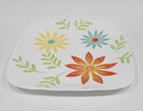 ❤️ NEW Corelle Square HAPPY DAYS Choose DINNER or LUNCH PLATE Retro Flower Power