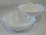 ❤️ 2-pc CORELLE BLUE HEATHER 1 & 2-Qt SERVING BOWLS Corning Expressions