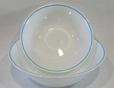 ❤️ 2-pc CORELLE BLUE HEATHER 1 & 2-Qt SERVING BOWLS Corning Expressions