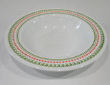 Corelle Winter HOLIDAY Cross Stitch 28oz ENTREE SOUP BOWL Christmas RED & GREEN