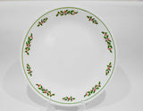 ❤️ Vtg.1985 Corelle HOLLY DAYS 10 14" DINNER PLATE Black Vein Holiday Christmas