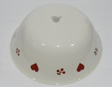 ❤️ NRM CORELLE Sandstone HOMETOWN 1-Qt SERVING BOWL Red Cherries Hearts