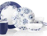 Corelle Signature INDIGO BLOOMS Choose: 11" Dinner OR 8.5 Lunch PLATE *Dark Blue Floral