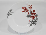 ❤️ NEW Corelle Round KYOTO LEAVES 10.75" DINNER PLATE *Japanese Garden Red Gray (Copy)