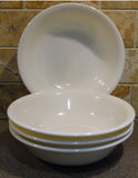 New 4 Corelle N.Y. Market Street LANEA WARM WHITE 10-oz DESSERT BOWL Fruit Sauce