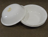 New 4 Corelle N.Y. Market Street LANEA WARM WHITE 10-oz DESSERT BOWL Fruit Sauce
