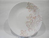 ❤️ NEW Corelle LEAF STITCH Choice: DINNER or LUNCH PLATE *Rustic Floral RED GRAY