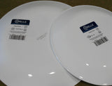 ❤️ Corelle LINEN WEAVE Choose: 10.25" DINNER or  8.5" LUNCH PLATE *White Embossed